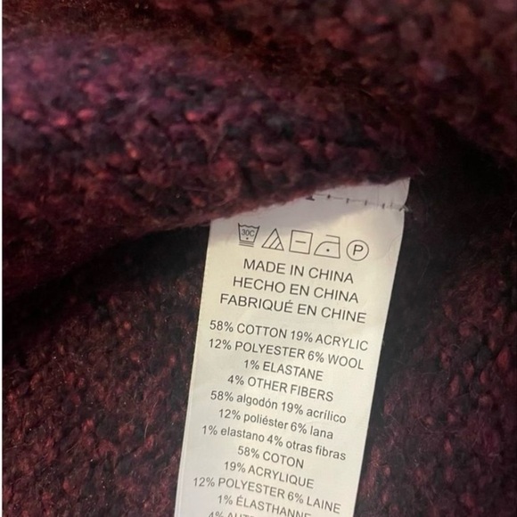 MICHAEL Michael Korse Maroon Turtleneck With Small Logo Size Small - Picture 9 of 9